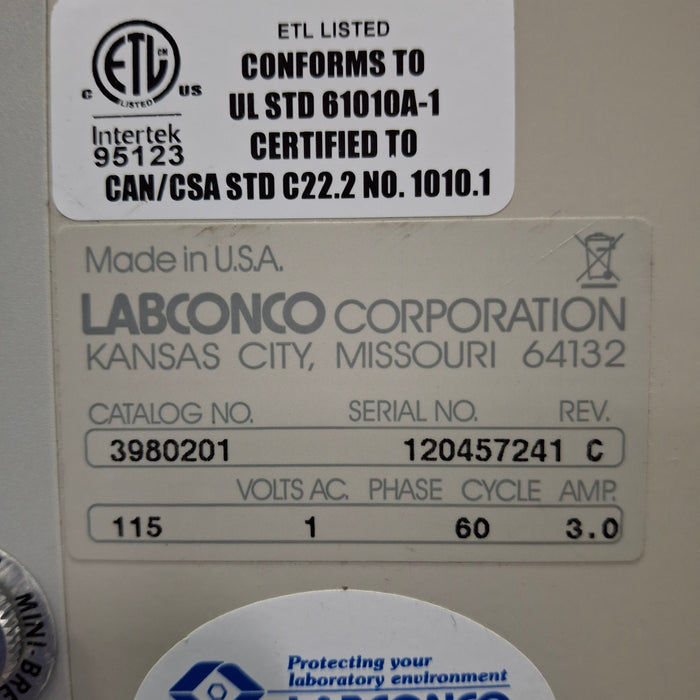 LabconCo Corp LabconCo Corp Purifier Class I Safety Enclosure Fume Hood Research Lab reLink Medical