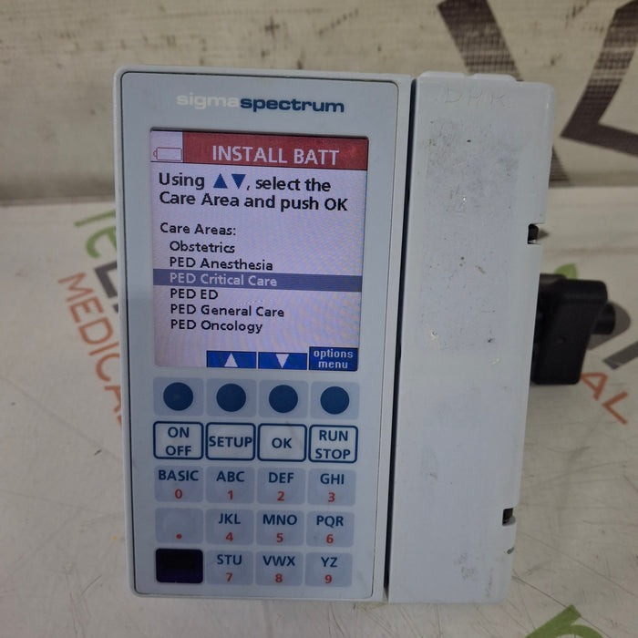 Baxter Baxter Sigma Spectrum 8.00.03 w/o Battery Infusion Pump Infusion Pump reLink Medical