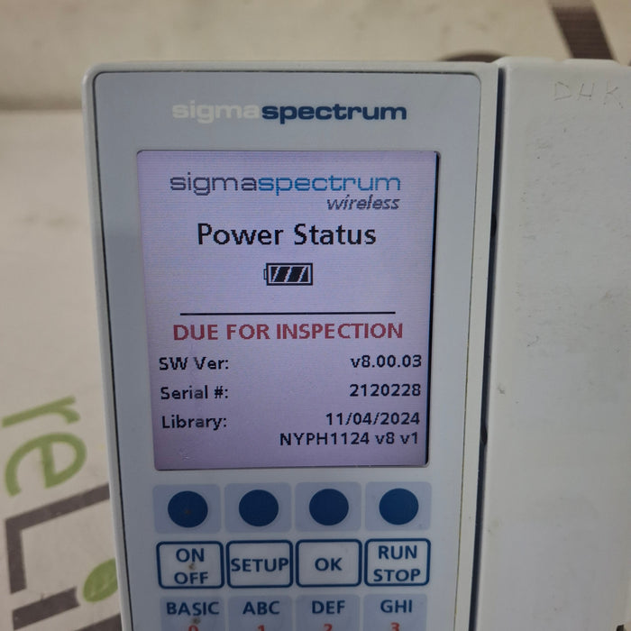 Baxter Baxter Sigma Spectrum 8.00.03 w/o Battery Infusion Pump Infusion Pump reLink Medical