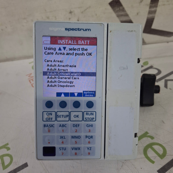 Baxter Sigma Spectrum 8.00.04 w/o Battery Infusion Pump