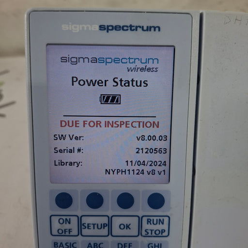 Baxter Baxter Sigma Spectrum 8.00.03 w/o Battery Infusion Pump Infusion Pump reLink Medical