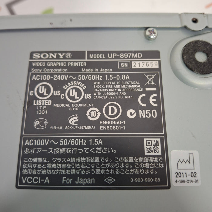 Sony Sony UP-897MD Imager / Printer Ultrasound reLink Medical