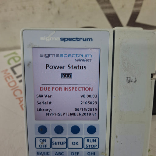 Baxter Baxter Sigma Spectrum 8.00.03 w/o Battery Infusion Pump Infusion Pump reLink Medical