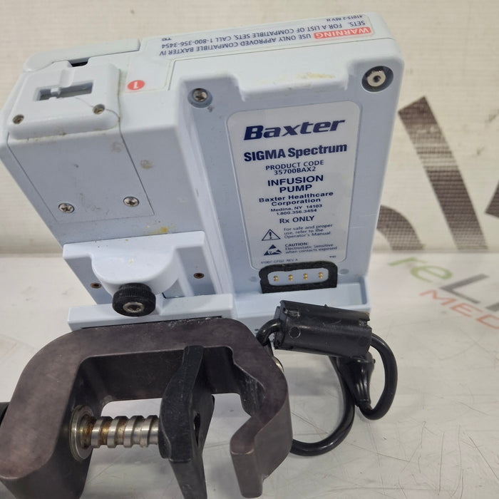 Baxter Baxter Sigma Spectrum 8.00.03 w/o Battery Infusion Pump Infusion Pump reLink Medical