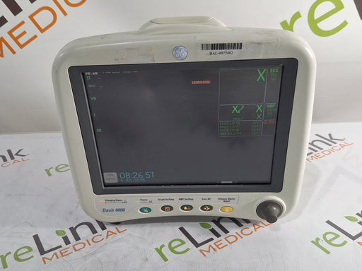 GE Healthcare GE Healthcare Dash 4000 - GE/Nellcor SpO2 Patient Monitor Patient Monitors reLink Medical