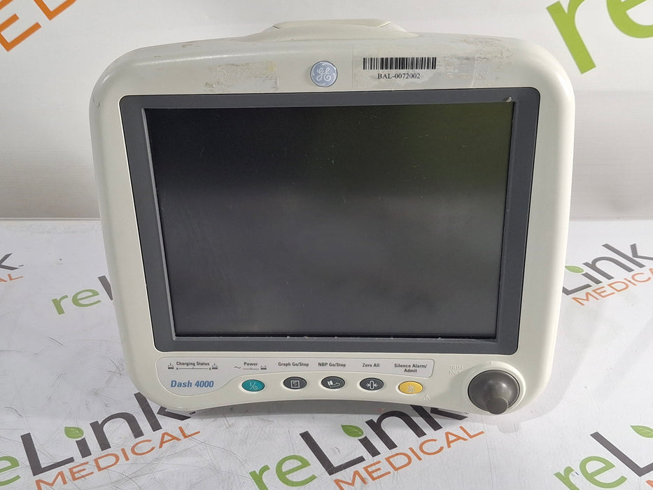 GE Healthcare GE Healthcare Dash 4000 - GE/Nellcor SpO2 Patient Monitor Patient Monitors reLink Medical