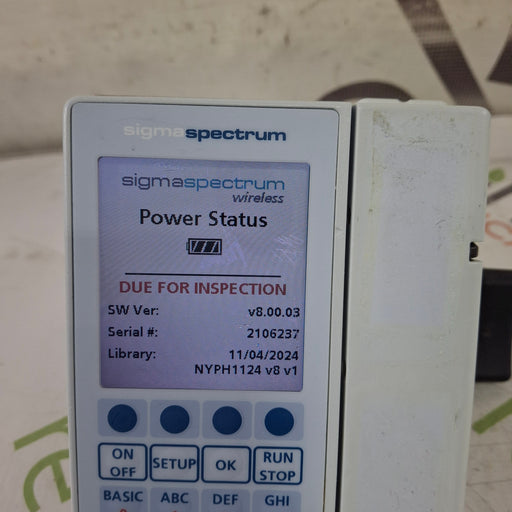Baxter Baxter Sigma Spectrum 8.00.03 w/o Battery Infusion Pump Infusion Pump reLink Medical