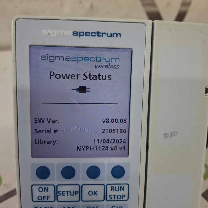 Baxter Baxter Sigma Spectrum 8.00.03 w/o Battery Infusion Pump Infusion Pump reLink Medical