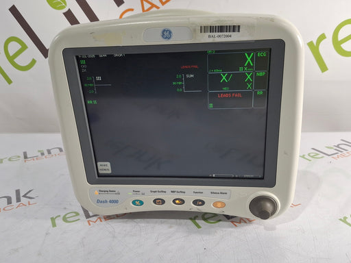 GE Healthcare GE Healthcare Dash 4000 - GE/Nellcor SpO2 Patient Monitor Patient Monitors reLink Medical
