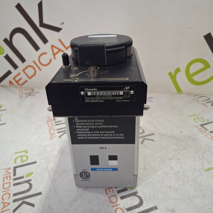 Ohmeda Medical Tec 6 Vaporizer