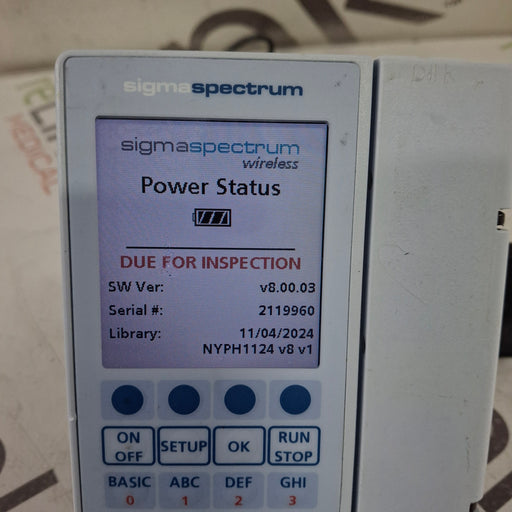 Baxter Baxter Sigma Spectrum 8.00.03 w/o Battery Infusion Pump Infusion Pump reLink Medical