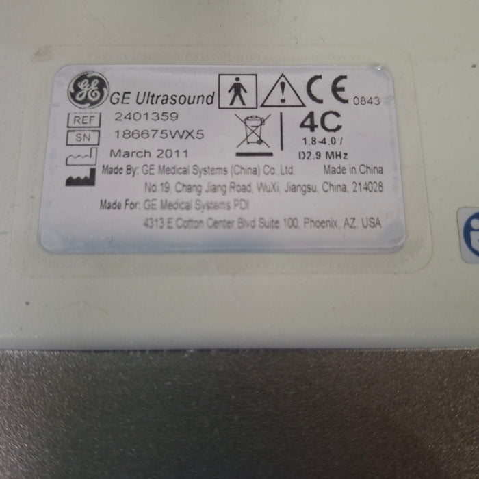 GE Healthcare GE Healthcare 4C Convex Transducer Ultrasound Probes reLink Medical