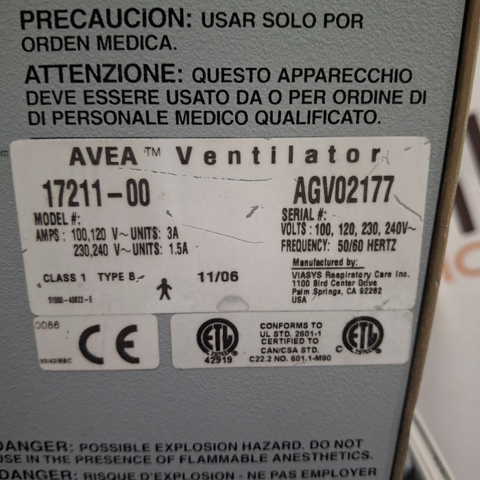 CareFusion Avea Ventilator