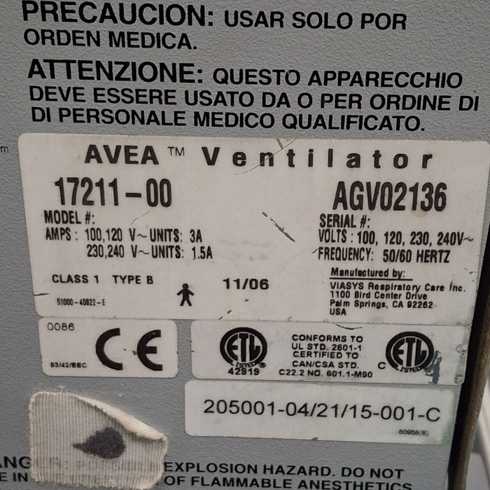 CareFusion Avea Ventilator