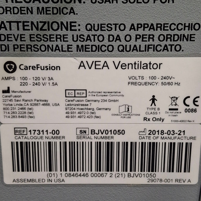 CareFusion Avea Ventilator