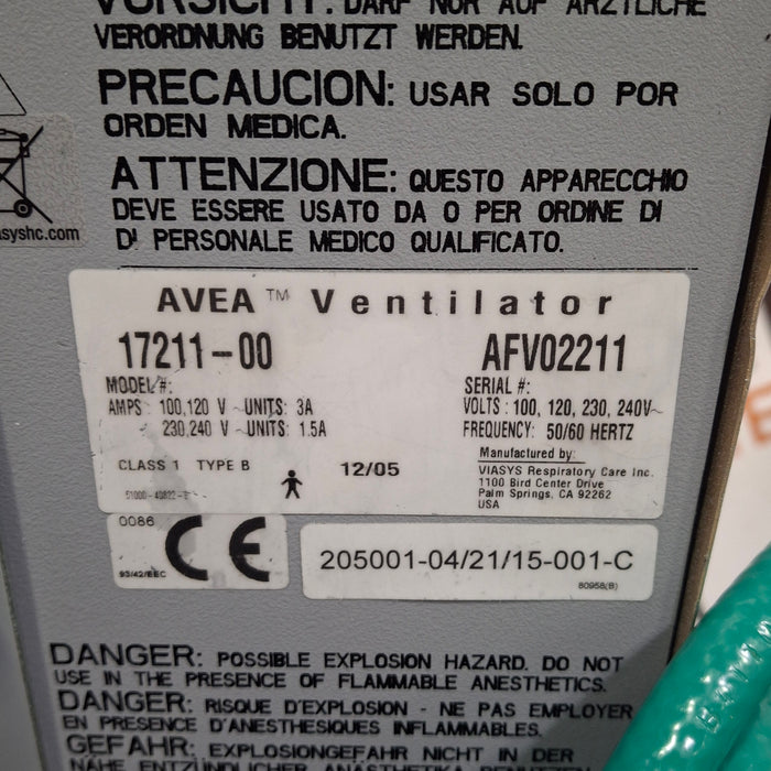 CareFusion Avea Ventilator