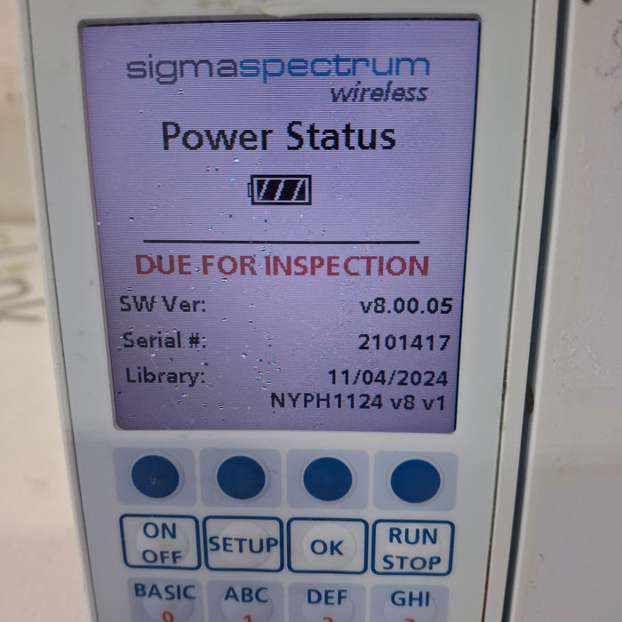 Baxter Baxter Sigma Spectrum 8.00.05 w/o Battery Infusion Pump Infusion Pump reLink Medical