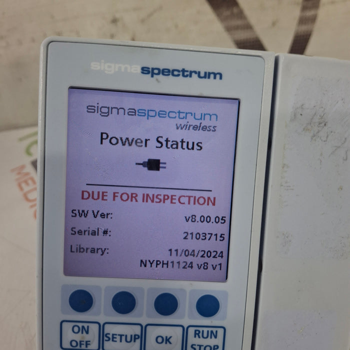Baxter Baxter Sigma Spectrum 8.00.05 w/o Battery Infusion Pump Infusion Pump reLink Medical
