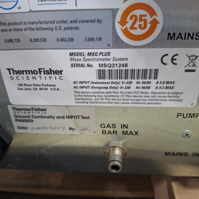 Thermo Scientific Thermo Scientific Surveyor MSQ Plus Mass Spectrometer System Research Lab reLink Medical