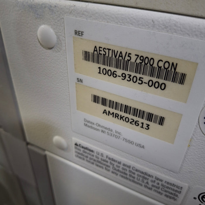 Datex-Ohmeda Datex-Ohmeda Aestiva 5 w/7900 Anesthesia System Anesthesia reLink Medical