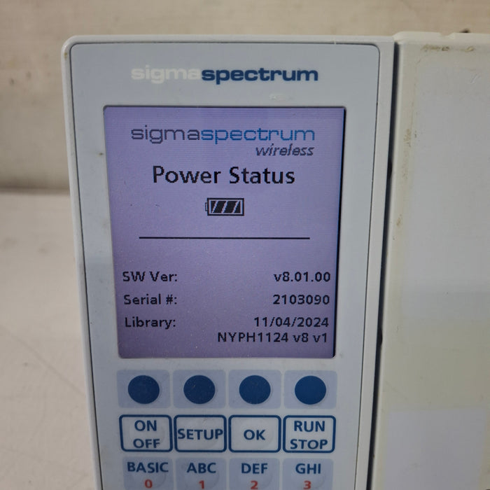 Baxter Sigma Spectrum 8.01.00 w/o Battery Infusion Pump