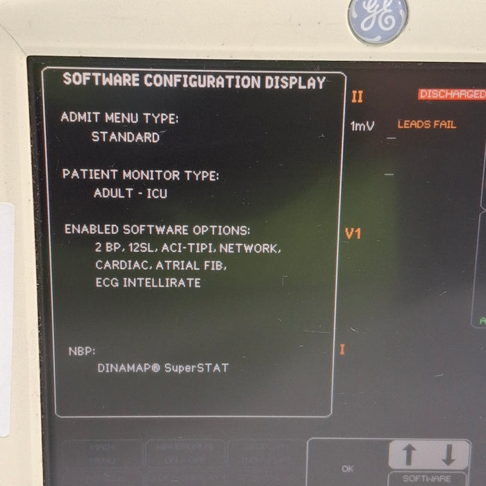 GE Healthcare Dash 3000 - GE/Nellcor SpO2 Patient Monitor