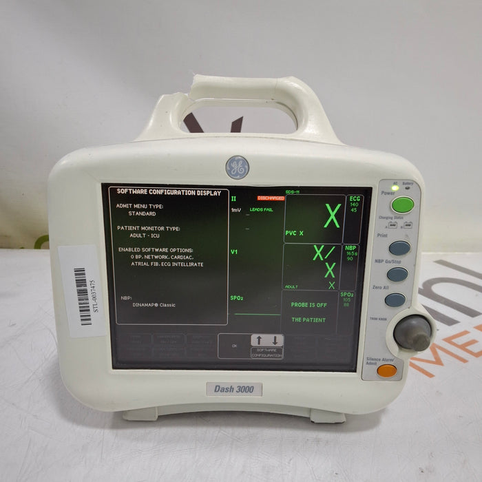 GE Healthcare GE Healthcare Dash 3000 - GE/Nellcor SpO2 Patient Monitor Patient Monitors reLink Medical