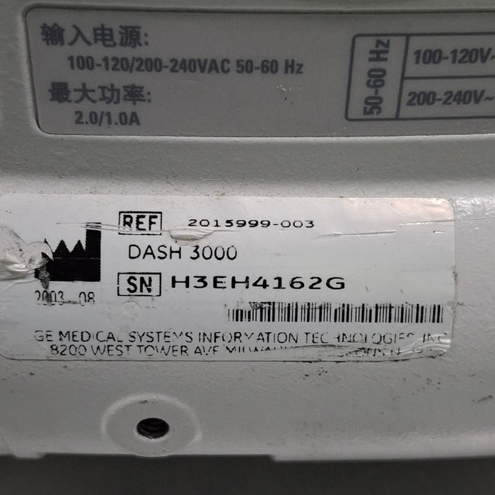 GE Healthcare GE Healthcare Dash 3000 - GE/Nellcor SpO2 Patient Monitor Patient Monitors reLink Medical