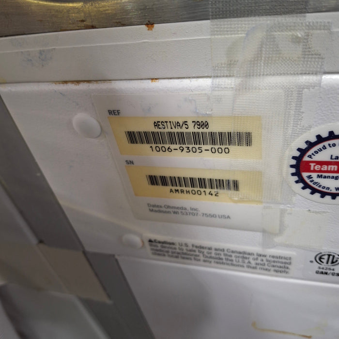 Datex-Ohmeda Aestiva 5 w/7900 Anesthesia System