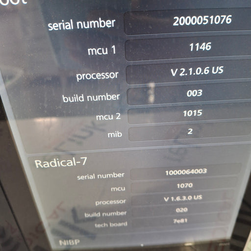 Masimo Masimo Root Monitor w/ Radical 7 Patient Monitors reLink Medical