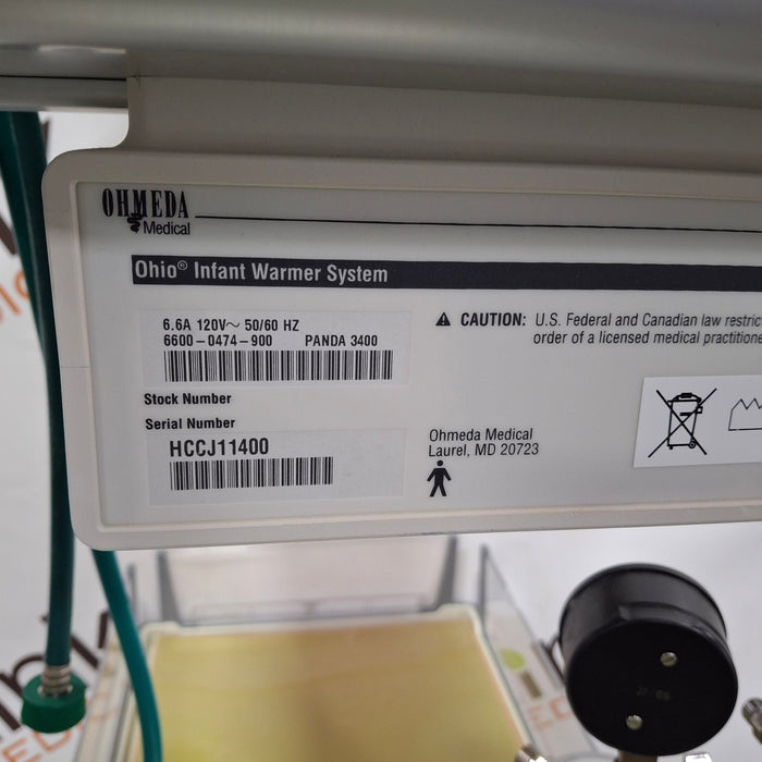 Ohmeda Medical Ohmeda Medical Ohio Model 3400 Infant Warmer Infant Warmers and Incubators reLink Medical