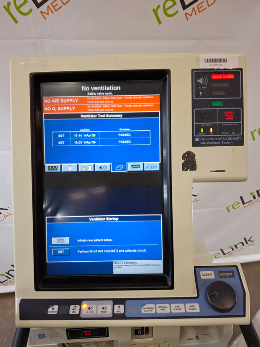 Puritan Bennett Puritan Bennett 840 Ventilator Respiratory reLink Medical