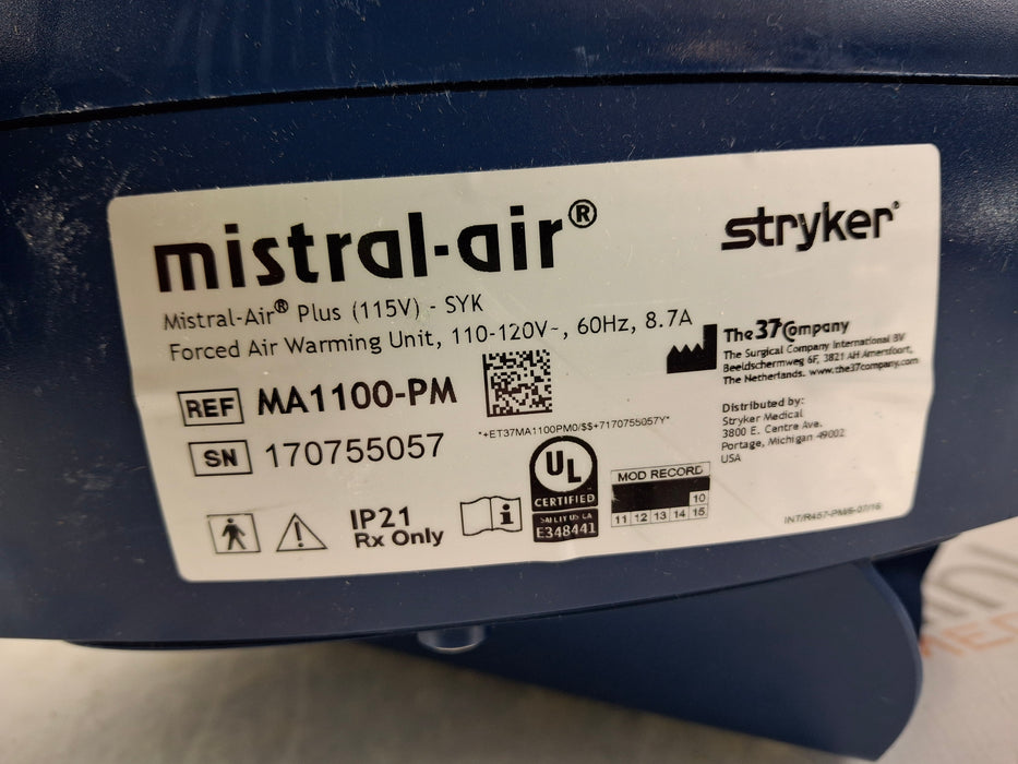 Stryker Stryker Mistral-Air Forced Air Warming System Surgical Equipment reLink Medical