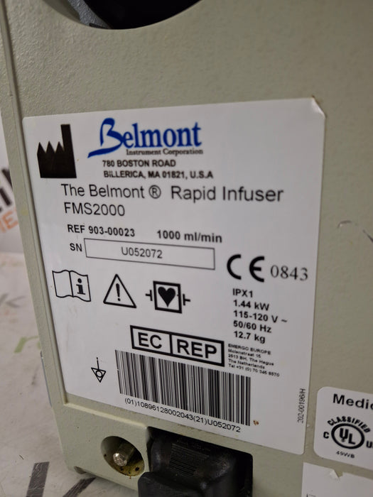 Belmont Instrument Corporation Belmont Instrument Corporation FMS2000 Rapid Infuser Surgical Equipment reLink Medical