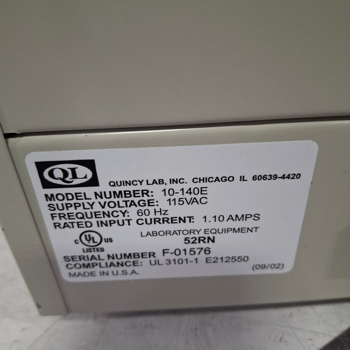 Quincy Labs 10-140E Incubator