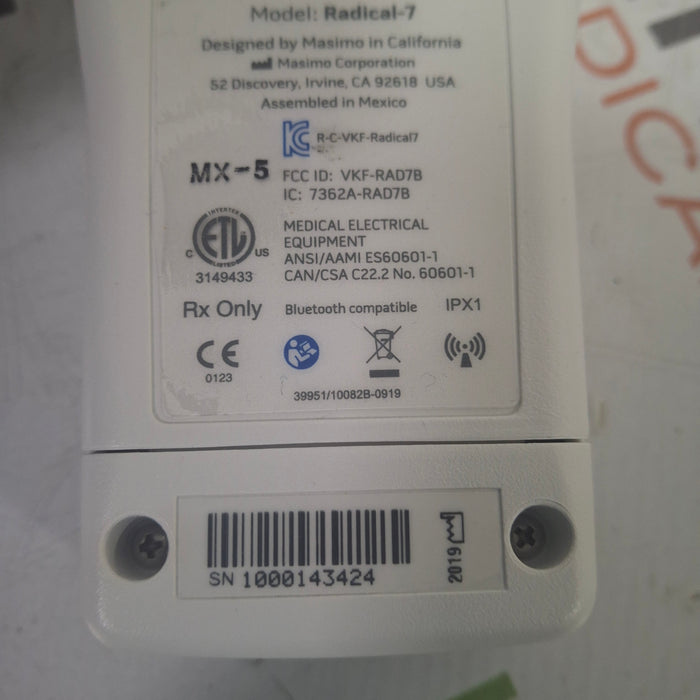 Masimo Masimo Root Monitor w/ Radical 7 Patient Monitors reLink Medical