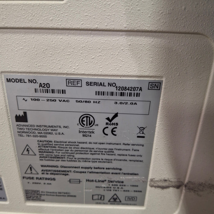 Advanced Instruments A20 Osmometer