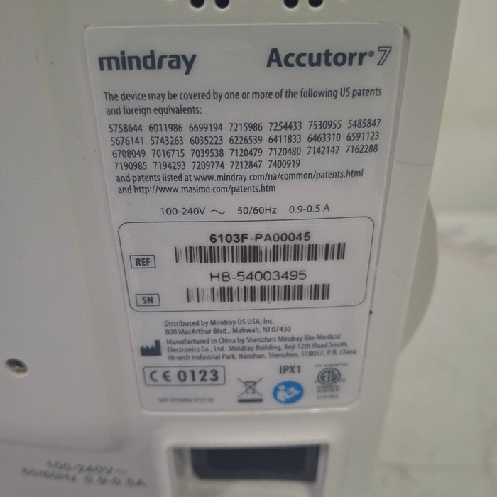 Mindray Mindray Accutorr 7 Vital Signs Monitor Patient Monitors reLink Medical