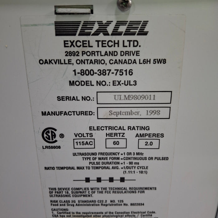 Excel Excel Ultra III Ultrasound Electrotherapy Center Fitness and Rehab Equipment reLink Medical