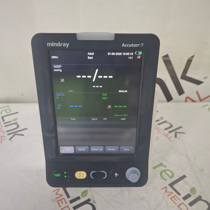 Mindray Mindray Accutorr 7 Vital Signs Monitor Patient Monitors reLink Medical