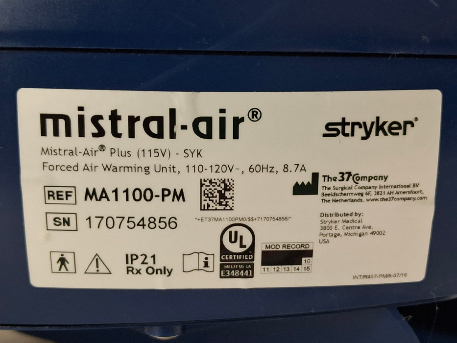 Stryker Mistral-Air Forced Air Warming System