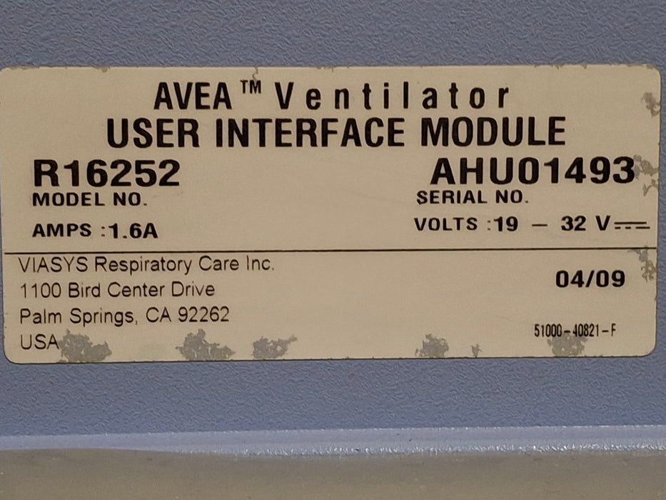 CareFusion CareFusion Avea Ventilator Respiratory reLink Medical