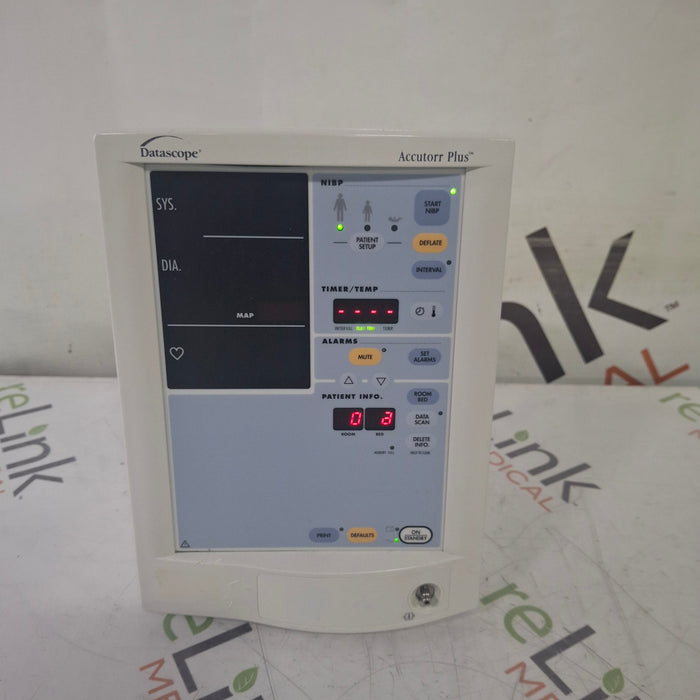 Datascope Datascope Accutorr Plus Vital Signs Monitor Patient Monitors reLink Medical