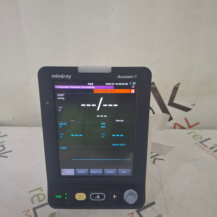 Mindray Mindray Accutorr 7 Vital Signs Monitor Patient Monitors reLink Medical