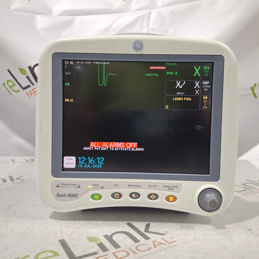 GE Healthcare GE Healthcare Dash 4000 - Masimo SpO2 Patient Monitor Patient Monitors reLink Medical