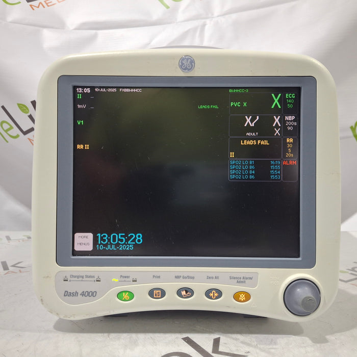 GE Healthcare GE Healthcare Dash 4000 - Masimo SpO2 Patient Monitor Patient Monitors reLink Medical