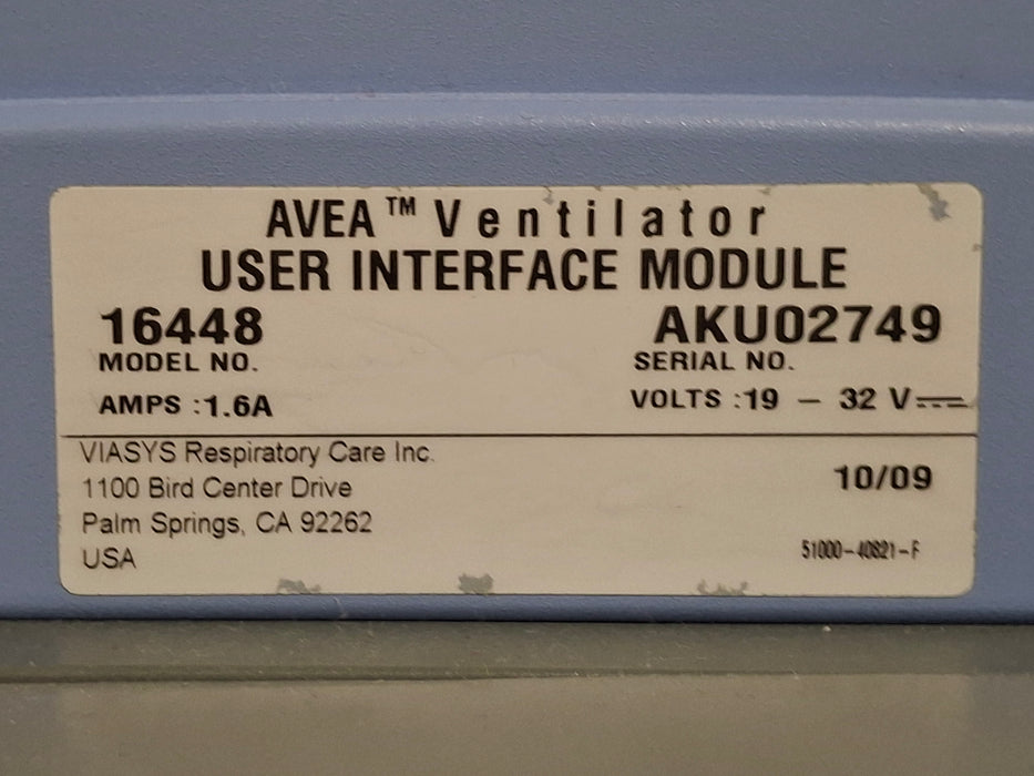 CareFusion CareFusion Avea Ventilator Respiratory reLink Medical