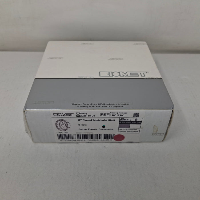 Biomet, Inc. 110017100 G7 Finned Acetabular Shell, 46mm