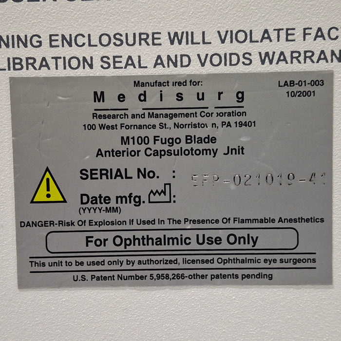 MediSURG Fugo Blade Electrosurgical Unit