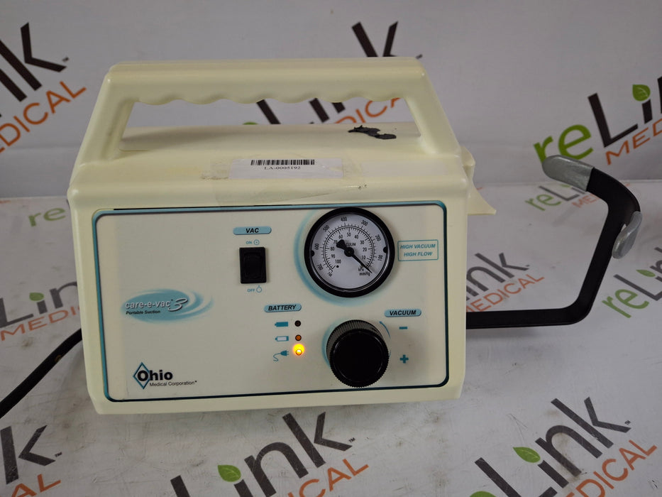 Ohio Medical Corporation Ohio Medical Corporation Care-E-Vac 3 Portable Suction System Surgical Equipment reLink Medical
